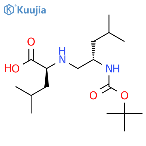 Boc-Leu-(R)-Leu-OH structure