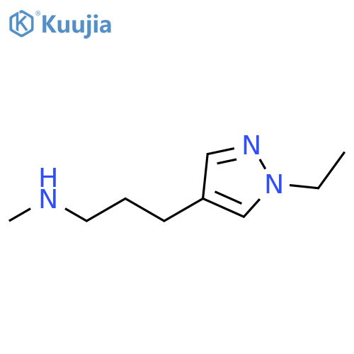 [3-(1-ethyl-1H-pyrazol-4-yl)propyl](methyl)amine structure