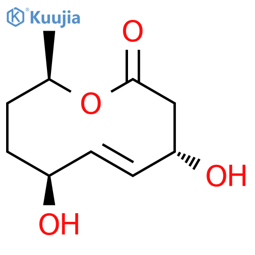 2H-Oxecin-2-one,3,4,7,8,9,10-hexahydro-4,7-dihydroxy-10-methyl-, (4S,5E,7S,10R)- structure