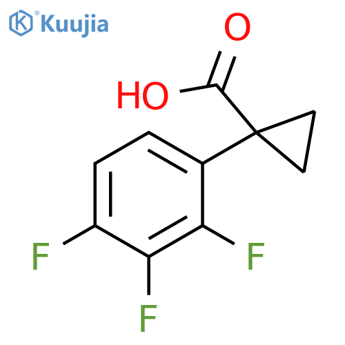 Cyclopropanecarboxylic acid, 1-(2,3,4-trifluorophenyl)- structure
