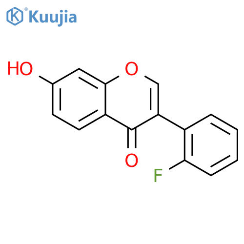 3-(2-fluorophenyl)-7-hydroxy-4H-chromen-4-one structure