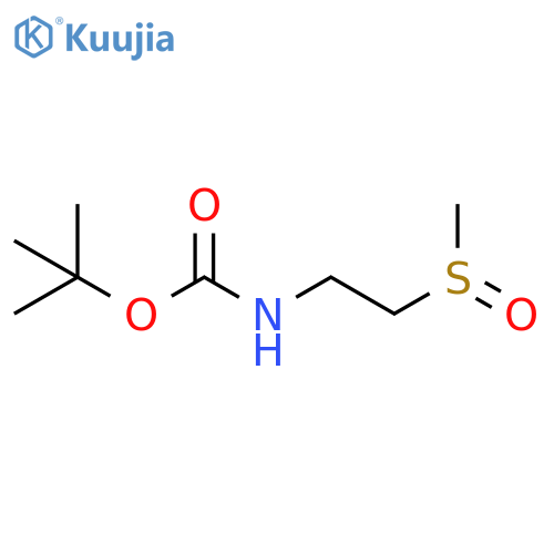 tert-Butyl (2-(methylsulfinyl)ethyl)carbamate structure