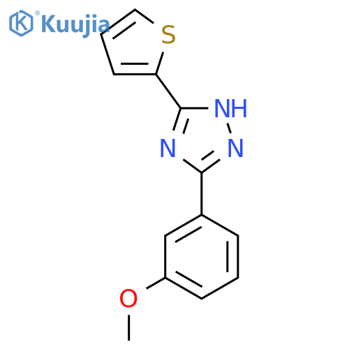 3-(3-Methoxyphenyl)-5-(thiophen-2-yl)-1H-1,2,4-triazole structure