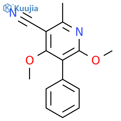 3-Pyridinecarbonitrile,4,6-dimethoxy-2-methyl-5-phenyl- structure