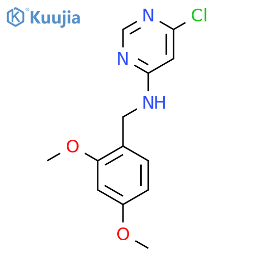 4-Pyrimidinamine, 6-chloro-N-[(2,4-dimethoxyphenyl)methyl]- structure