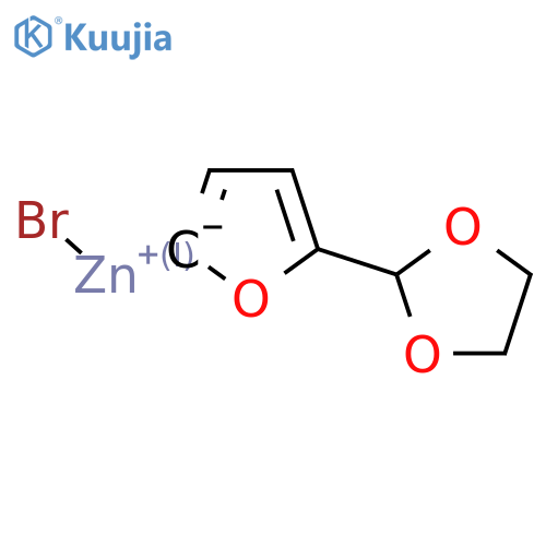 5-(1,3-Dioxolan-2-yl)-2-furylzinc bromide structure