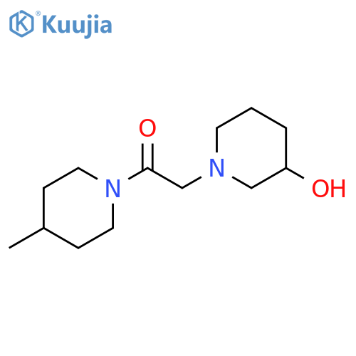 2-(3-hydroxypiperidin-1-yl)-1-(4-methylpiperidin-1-yl)ethan-1-one structure