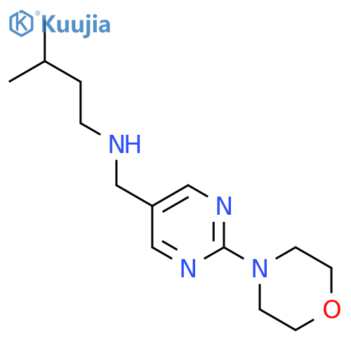 3-Methyl-N-((2-morpholinopyrimidin-5-yl)methyl)butan-1-amine structure
