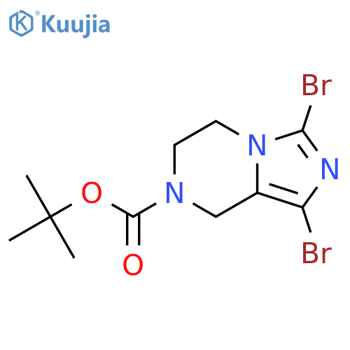 Tert-Butyl 1,3-dibromo-5,6-dihydroimidazo[1,5-a]pyrazine-7(8H)-carboxylate structure
