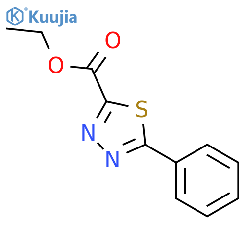 ethyl 5-phenyl-1,3,4-thiadiazole-2-carboxylate structure