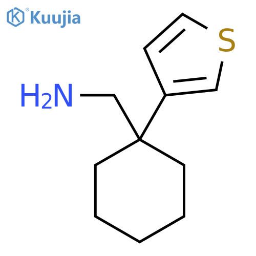 1-(thiophen-3-yl)cyclohexylmethanamine structure