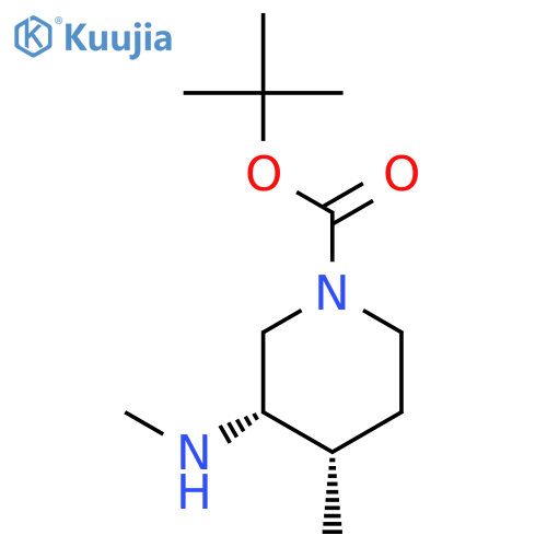 tert-butyl (3S,4S)-4-methyl-3-(methylamino)piperidine-1-carboxylate structure