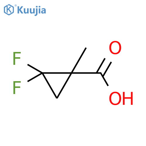 2,2-difluoro-1-methyl-cyclopropanecarboxylic acid structure