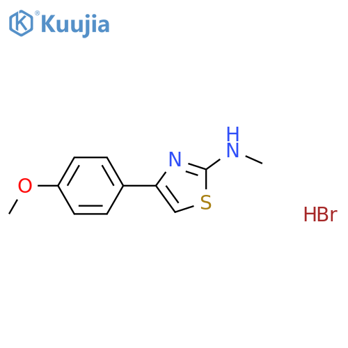 4-(4-methoxyphenyl)-N-methyl-1,3-thiazol-2-amine hydrobromide structure
