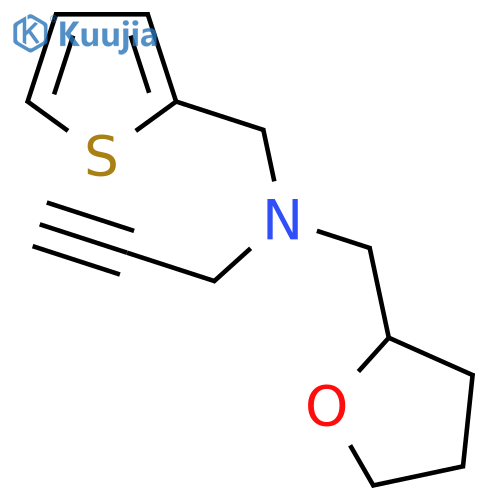 (oxolan-2-yl)methyl(prop-2-yn-1-yl)(thiophen-2-yl)methylamine structure