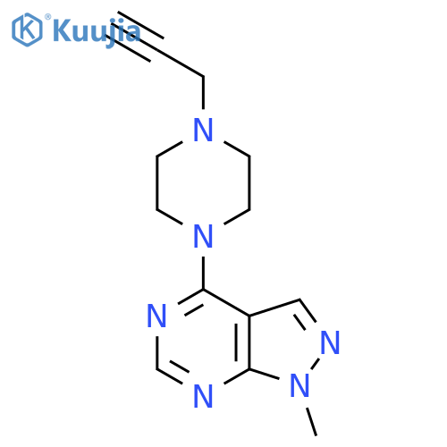 1-{1-methyl-1H-pyrazolo3,4-dpyrimidin-4-yl}-4-(prop-2-yn-1-yl)piperazine structure