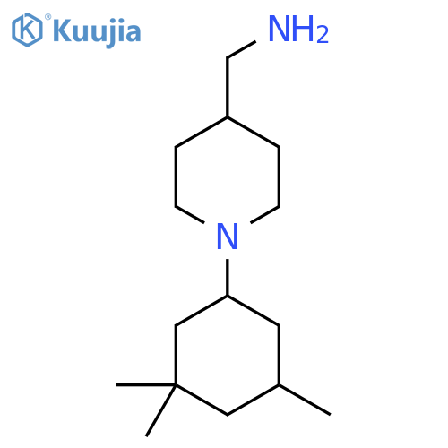 [1-(3,3,5-Trimethylcyclohexyl)piperidin-4-yl]methanamine structure