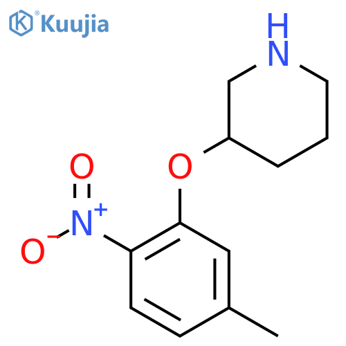 3-(5-methyl-2-nitrophenoxy)piperidine structure