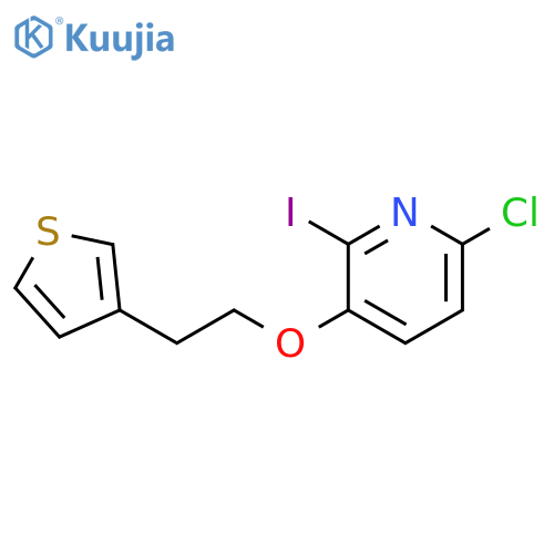 6-Chloro-2-iodo-3-(2-(thiophen-3-yl)ethoxy)pyridine structure