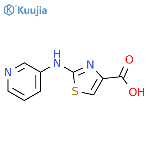 2-[(pyridin-3-yl)amino]-1,3-thiazole-4-carboxylic acid structure