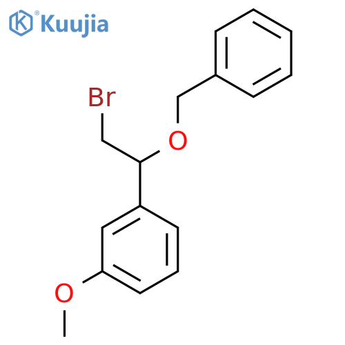 1-1-(benzyloxy)-2-bromoethyl-3-methoxybenzene structure