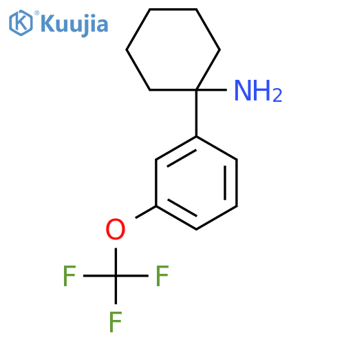 1-[3-(Trifluoromethoxy)phenyl]cyclohexan-1-amine structure