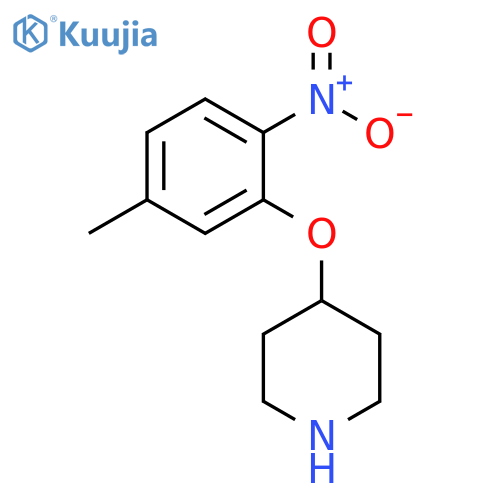 4-(5-methyl-2-nitrophenoxy)piperidine structure
