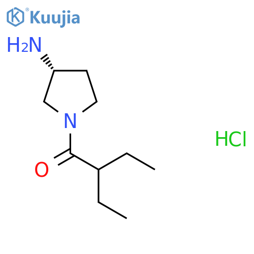 (R)-1-(3-Aminopyrrolidin-1-yl)-2-ethylbutan-1-one hydrochloride structure