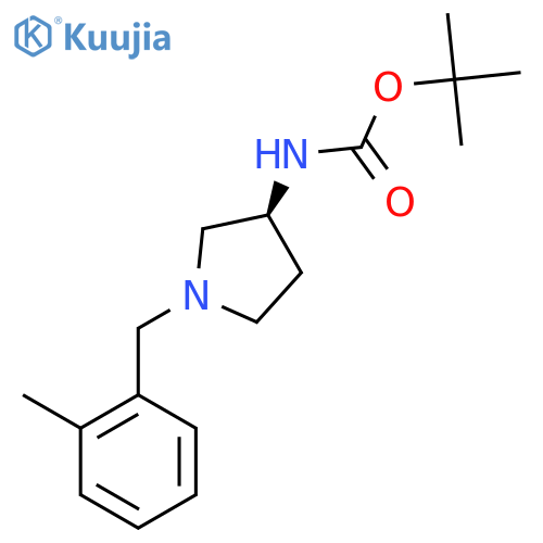 (S)-Tert-Butyl 1-(2-methylbenzyl)pyrrolidin-3-ylcarbamate structure