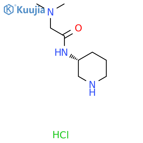 (R)-2-(Dimethylamino)-N-(piperidin-3-yl)acetamide hydrochloride structure