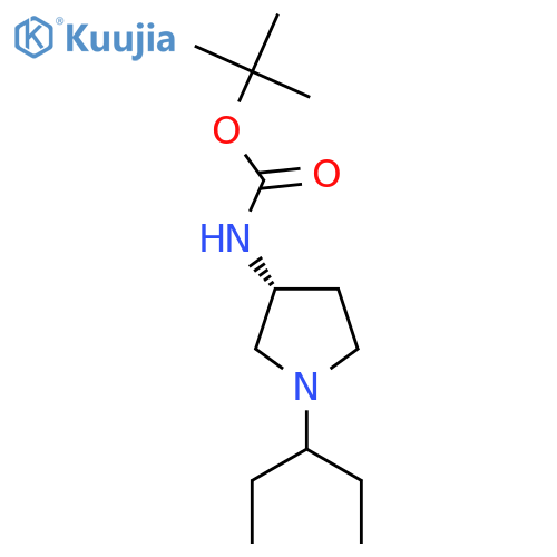 (R)-Tert-Butyl 1-(pentan-3-yl)pyrrolidin-3-ylcarbamate structure