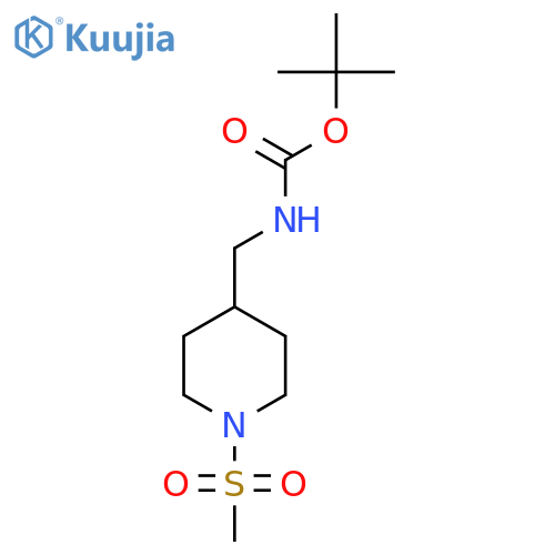 Tert-Butyl [1-(methylsulfonyl)piperidin-4-yl]methylcarbamate structure