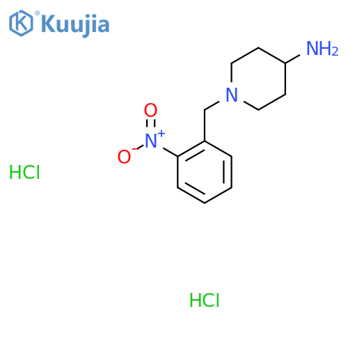 1-(2-Nitrobenzyl)piperidin-4-amine dihydrochloride structure