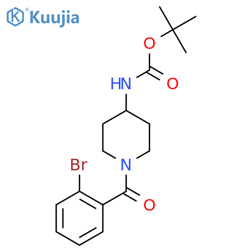 Tert-Butyl 1-(2-bromobenzoyl)piperidin-4-ylcarbamate structure