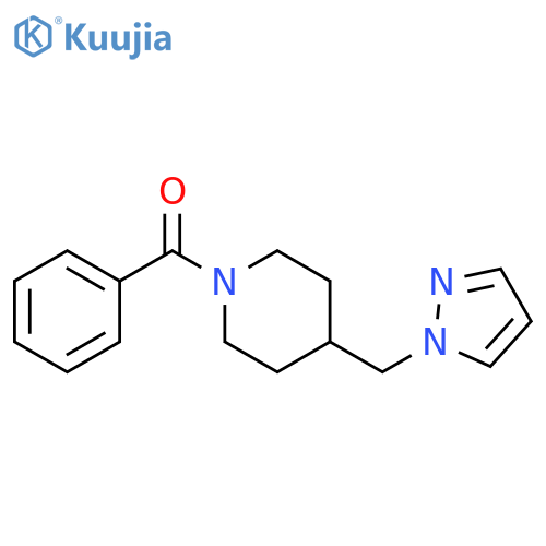 1-benzoyl-4-[(1H-pyrazol-1-yl)methyl]piperidine structure
