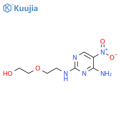 2-{2-(4-amino-5-nitropyrimidin-2-yl)aminoethoxy}ethan-1-ol structure