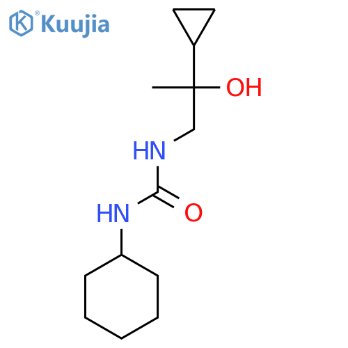 1-Cyclohexyl-3-(2-cyclopropyl-2-hydroxypropyl)urea structure