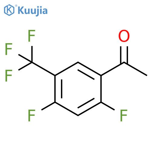 2',4'-Difluoro-5'-(trifluoromethyl)acetophenone structure