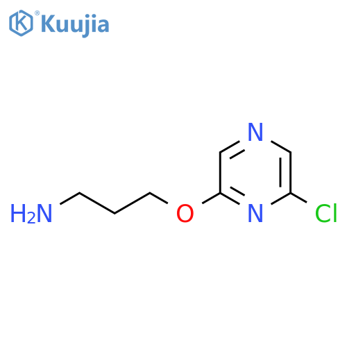 3-(6-chloropyrazin-2-yl)oxypropan-1-amine structure
