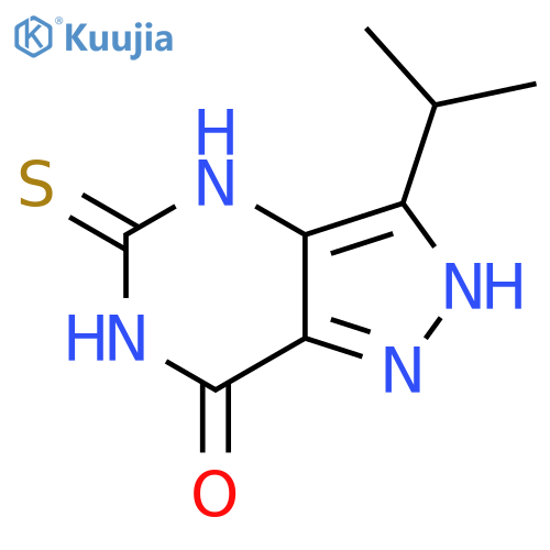 3-Isopropyl-5-sulfanyl-1H-pyrazolo[4,3-d]pyrimidin-7-ol structure