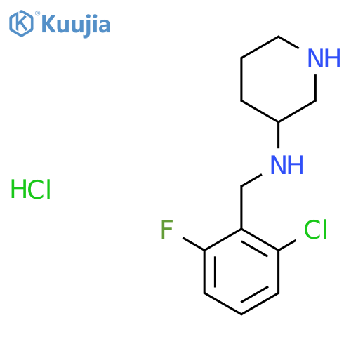 (2-Chloro-6-fluoro-benzyl)-piperidin-3-yl-amine hydrochloride structure
