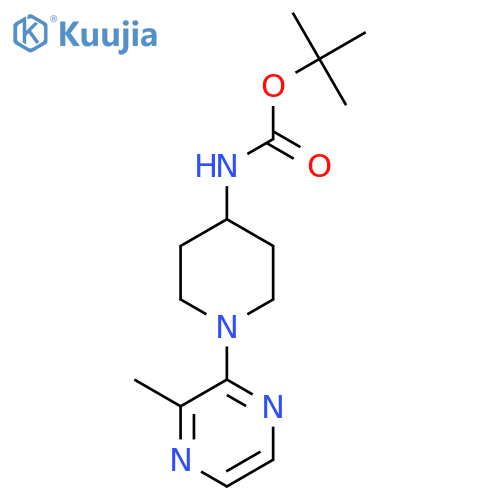 [1-(3-Methyl-pyrazin-2-yl)-piperidin-4-yl]-carbamic acid tert-butyl ester structure