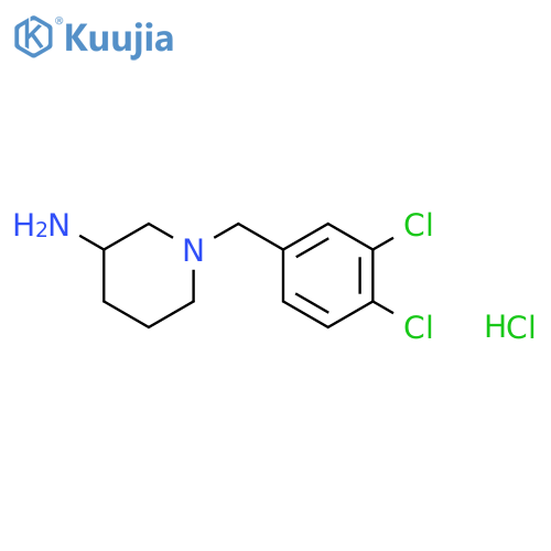 1-(3,4-Dichloro-benzyl)-piperidin-3-ylamine hydrochloride structure
