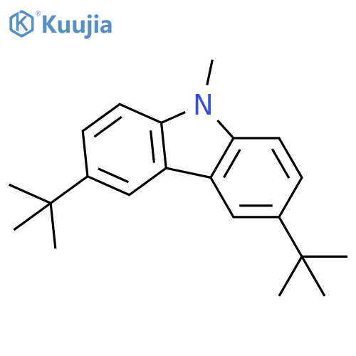 3,6-di-tert-butyl-9-methyl-9H-carbazole structure