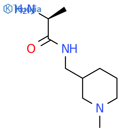 (S)-2-Amino-N-(1-methyl-piperidin-3-ylmethyl)-propionamide structure
