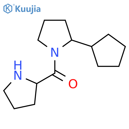 2-Cyclopentyl-1-(pyrrolidine-2-carbonyl)pyrrolidine structure