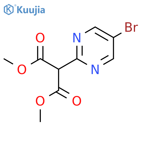 Dimethyl 2-(5-bromopyrimidin-2-yl)malonate structure