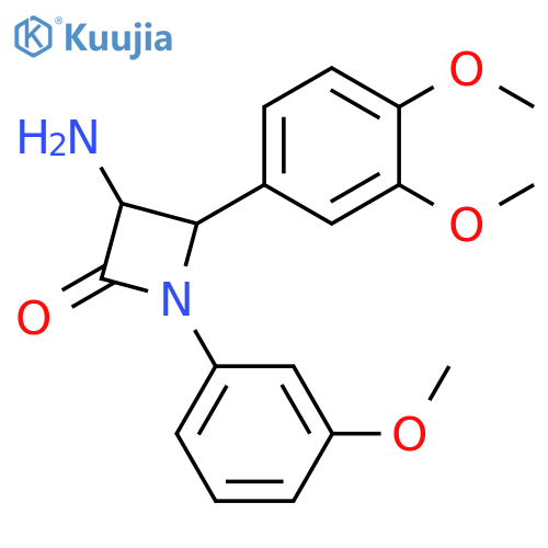 3-Amino-4-(3,4-dimethoxy-phenyl)-1-(3-methoxy-phenyl)-azetidin-2-one structure