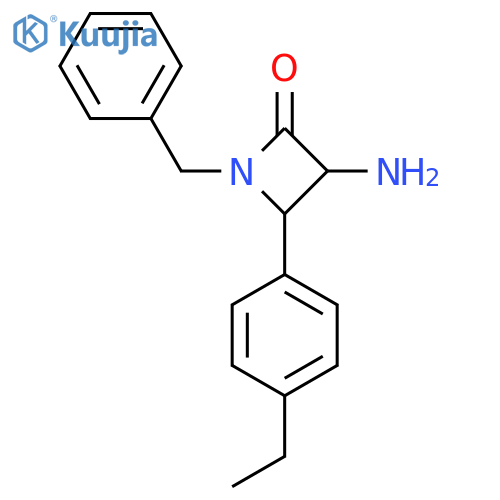 3-Amino-1-benzyl-4-(4-ethylphenyl)azetidin-2-one structure