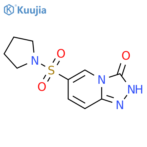 6-(pyrrolidin-1-ylsulfonyl)[1,2,4]triazolo[4,3-a]pyridin-3(2H)-one structure